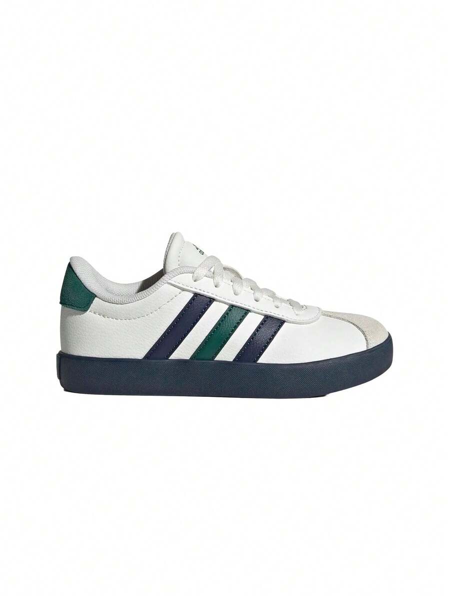 Adidas VL Court Teen Sneakers Lace-Up Heritage Flexible Daily Shopping Casual White IH3944 - Multicolor - View 1
