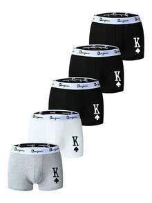 Snug Zone Men's Boxer Briefs Plus Size Men's Underwear Shorts All Season Underpants Men's Style (5-Pack) - Multicolor - View 7