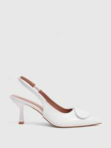CUCCOO SZL Women's Fashion Classic Elegant High Heel Shoes - White - View 2
