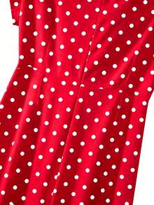 GlowEve CURVE White Elegant Commuter Comfortable Plus Size Jumpsuit For Girls - Red - View 7
