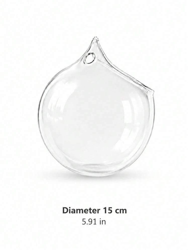 Madebyblanc Transparent Glass Hanging Vase, Multi Size Circular Spherical Hydroponic Flowerpot, Decorative Hanging Flower Utensil, Minimalist Style Garden Decoration, Creative Wall Hanging Decoration For Home Gardens, Offices, Weddings And Parties, Suitable For Indoor Plants, Succulent Air Plants, Multifunctional Flower Arrangement Vase, Holiday Birthday Gifts - Multicolor - View 10