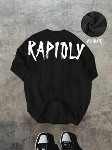 Gym Rark Men's Crew Neck Casual Daily Wear Sports T-Shirt - Black - View 2