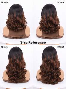 ALL READY WIG T1B/4 漸層挑染波波頭假髮 真人髮 14英吋大波浪波波頭假髮 鬆散波浪 8x5蕾絲前緣 無膠抽繩假髮 預拔髮 180%密度 即戴款假髮 - T1B/4 - 查看 6