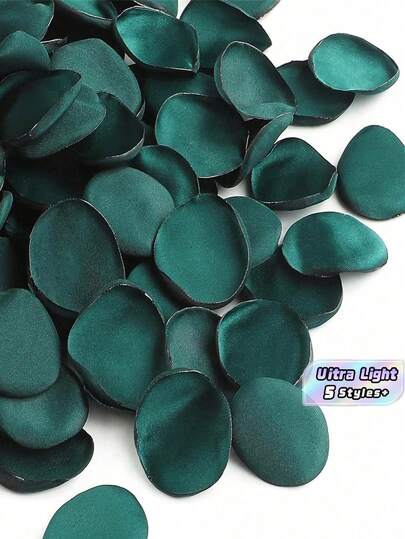 50/100/300/500/800cs Silk Rose Petals, Wedding Flower Petals, Dark Green Petals, Artificial Rose Petals, Proposal Basket, Aisle, Bridal Shower, Table Decor