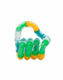 1pc Braintools Imagine Tangle Twist Twisty Link Fidget, Smooth Rounded Interlocking Loop, Flexible Hand Rotation Accessory, Non-Sticky Glossy Finish, Portable Desk Focus Item For Travel - Multicolor - View 11