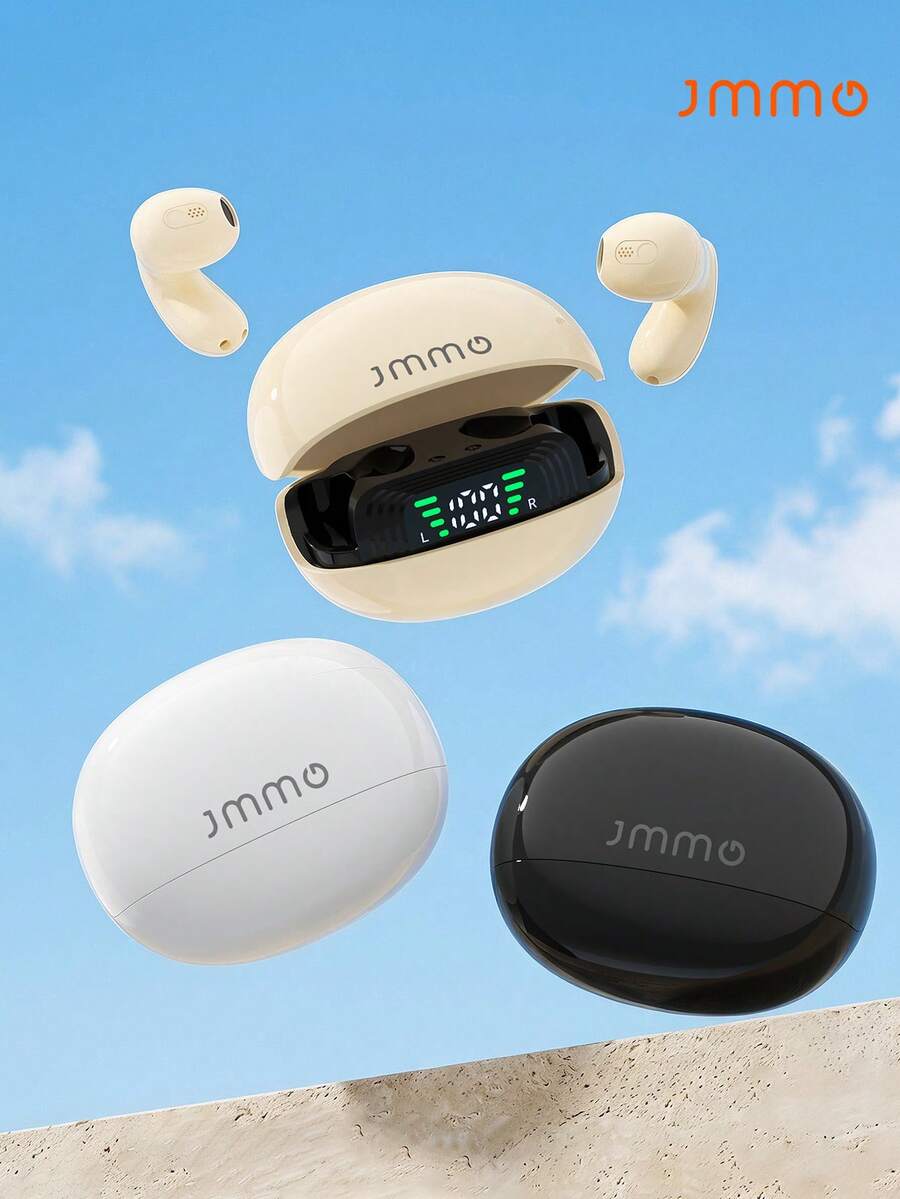 JMMO 無線耳機,數位顯示 TWS 立體聲入耳式耳機,開學必備運動音樂耳機 - 查看 1
