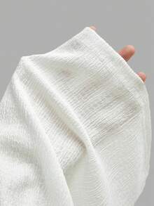 Sweetra Plus Size Women's White Summer Waist Tie Wide Leg Long Pants Fall - White - View 6
