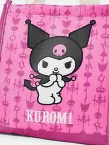 HELLO KITTY AND FRIENDS | SHEIN 粉色可愛角色與愛心圖案保溫便當袋，學生用保溫食物手提袋 - 卡通-6 - 查看 5