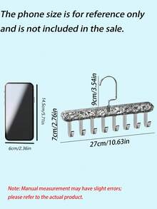 1pc Multi-Hook Metal Hanger For Camisoles, Multi-Functional Storage Organizer For Underwear And Tank Tops, Suitable For Home And Dormitory Use. - Multicolor - View 4