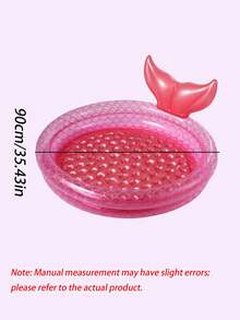 Inflatable Swimming Pool, Retro Inflatable Swimming Pool, Round Inflatable Swimming Pool, Mermaid Inflatable Swimming Pool, Mermaid Inflatable Swimming Pool, Summer Indoor/Outdoor Beach Bubble Bottom Floating Swimming Pool - multicolor - View 18