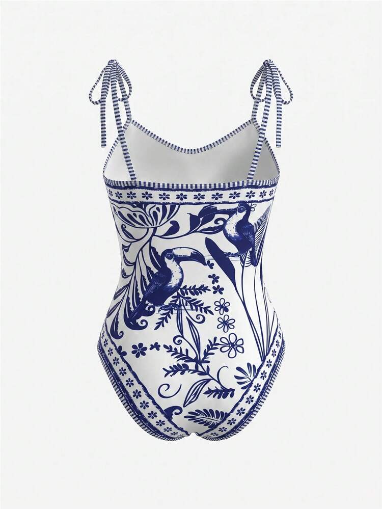 Swim Oasis 26SS 春夏度假風 魚類 BOHO 風格 一件式泳衣附短褲 2 件套裝 - 彩色 - 查看 2