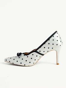 CUCCOO CHICEST New White Pointed Thin Heel Fashion Glass Point Temperament High Sense Women's High Heel Shoes - White - View 5