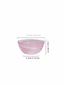 Joivida 1pc/3pcs French Crystal Glass Tableware Set - Chinese Style Ink Painting Design, Multi-Purpose Bowls & Plates For Fruit, Salad, Rice, Home & Living Room Use,Christmas, Valentine's Day - Multicolor - View 11