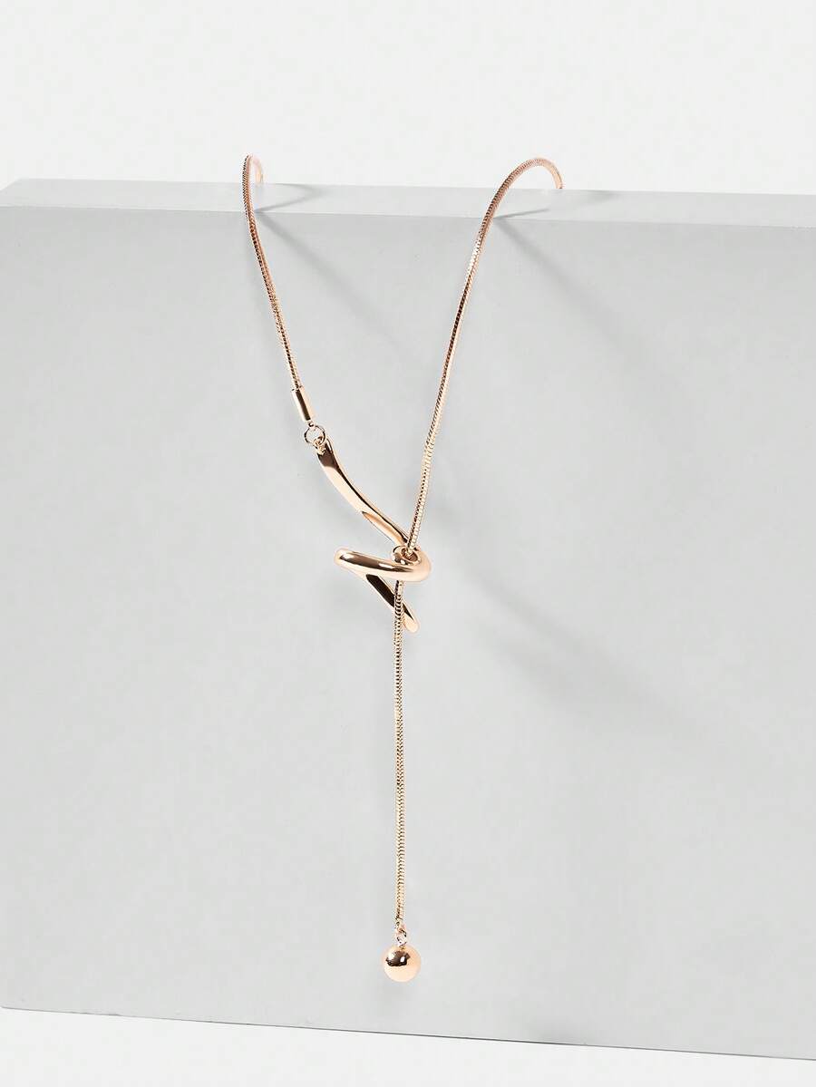 MOTF PREMIUM Collar largo ajustable extraíble en oro rosa - Oro rosa - Ver 1