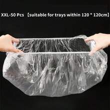 50 Pet Tray Cleaning Bags Suitable For Pet Cages, Litter Boxes, Rabbit Cages, Birdcages, Multi-Purpose Plastic Trays, Cat Litter Bags, Dog Toilet Pads, Cleaning Pad Covers, Rabbits, Guinea Pigs, Hamsters, Cages, Mother's Day - White - View 13