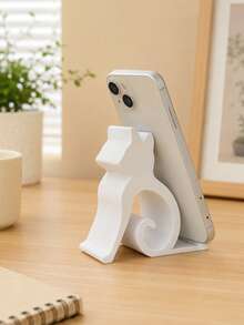 Cat-Themed Phone Holder Suitable For All Smartphones And Tablets; Perfect For Use In Bed, At The Office, Or In The Car. Features A Cute Kitten Design, Enables Hands-Free Video Calls, And Is A Must-Have For Pet Lovers-A Fun, Cat-Shaped Phone Stand. - Multicolor - View 9