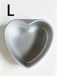 1pc Heart Shaped Removable Cake Mold Heart Shaped Qi Feng Kitchen Baking Mold - Silver - View 9