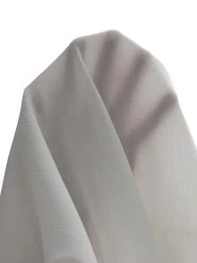 SHEIN Jaket Tipis Lengan Raglan Minimalis Elegan untuk Wanita, Cocok untuk Musim Semi/Gugur, Warna Polos, Gesper Logam, Lengan Raglan, Cocok untuk Pakaian Sehari-hari. - Putih - View 8