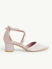 CUCCOO CHICEST 女款尖頭高跟鞋，輕盈舒適，優雅通勤風 - 淺粉色 - 查看 2