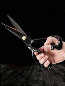 Professional 8/10/12-Inch Heavy-Duty Tailor Scissors - High Carbon Steel, Ergonomic Handle, Suitable For Cutting Artificial Leather And Fabrics - Ideal For Home, Office, And Fashion Designers - black - View 7