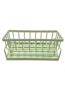 No-Drill Gray Sink Storage Rack | Rustproof Space-Saving Kitchen Organizer With Hooks, For Dishes, Soap & Cleaning Brushes, Easy Install & Clean, High Load-Bearing, Scandinavian Style - Multicolor - View 13
