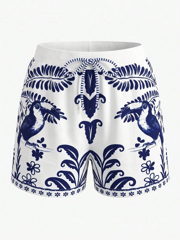 Swim Oasis 26SS 春夏度假風 魚類 BOHO 風格 一件式泳衣附短褲 2 件套裝 - 彩色 - 查看 8