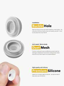Teckwe 6件組矽膠耳塞套，適用於AirPods Pro，無線藍牙耳機防噪耳塞 - 查看 7