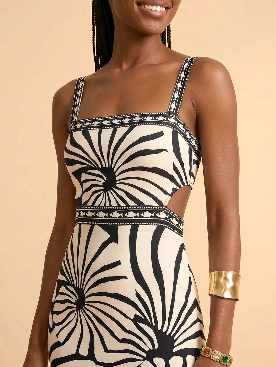 Vestido Tropical Negro
