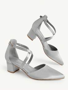 CUCCOO CHICEST Women's High-Heeled Shoes Pointed Light And Familiar Elegant Commuter Style - Grey - View 3