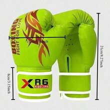 1 Pair Of Children -21*15cm/8.27*5.91in Full Set Of 6oz Boxing Gloves Are Suitable For Men And Women, Padded Gloves Are Used For Sandbag Training, Suitable For Taekwondo, Muay Thai, MMA And Other Sports,  Not Suitable For Synthetic People To Wear. - Multicolor - View 10