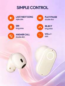 JMMO Open Ear Wireless Bluetooth Earbuds, Digital LED Display Open-Ear Headphones, Sweat Resistant Sport Bluetooth Earphones For Workout Driving - View 4