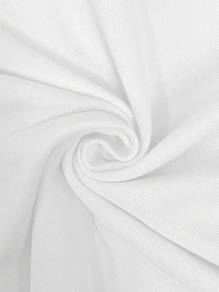 Airaco Women's Knight Embroidery Contrast Color Pleated Waist Short Sleeve T-Shirt - White - View 5