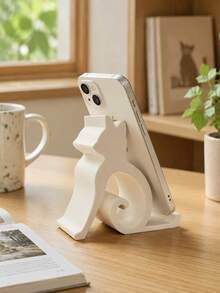 Cat-Themed Phone Holder Suitable For All Smartphones And Tablets; Perfect For Use In Bed, At The Office, Or In The Car. Features A Cute Kitten Design, Enables Hands-Free Video Calls, And Is A Must-Have For Pet Lovers-A Fun, Cat-Shaped Phone Stand. - Multicolor - View 7