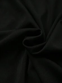 SHEIN Franclia 女款度假休閒拼接撞色波點印花荷葉邊下擺洋裝 - 紅色和黑色 - 查看 4