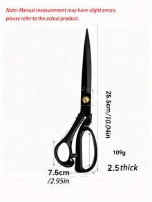 Professional 8/10/12-Inch Heavy-Duty Tailor Scissors - High Carbon Steel, Ergonomic Handle, Suitable For Cutting Artificial Leather And Fabrics - Ideal For Home, Office, And Fashion Designers - black - View 12