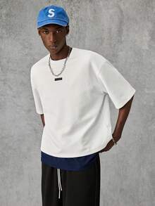 Manfinity NXTstreet 3pcs/Set Men's Knit Casual Loose Fit Short Sleeve T-Shirts, Fashion & Daily Wear - Multicolor - View 4