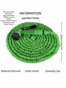 Expandable Water Hose Garden Watering Hose Retractable Magic Hose For Farm Vegetable Watering Car Washing High Pressure Water Gun - Green - View 15