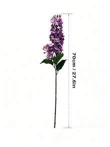 7件組 70公分 真觸感仿真丁香花，逼真柔軟的人造丁香花，適用於花瓶裝飾、客廳裝飾、婚禮裝飾、情人節裝飾、春季裝飾 - 彩色 - 查看 6