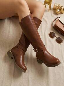 LONG BOOT - Camel - View 2