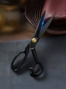 Professional 8/10/12-Inch Heavy-Duty Tailor Scissors - High Carbon Steel, Ergonomic Handle, Suitable For Cutting Artificial Leather And Fabrics - Ideal For Home, Office, And Fashion Designers - black - View 8