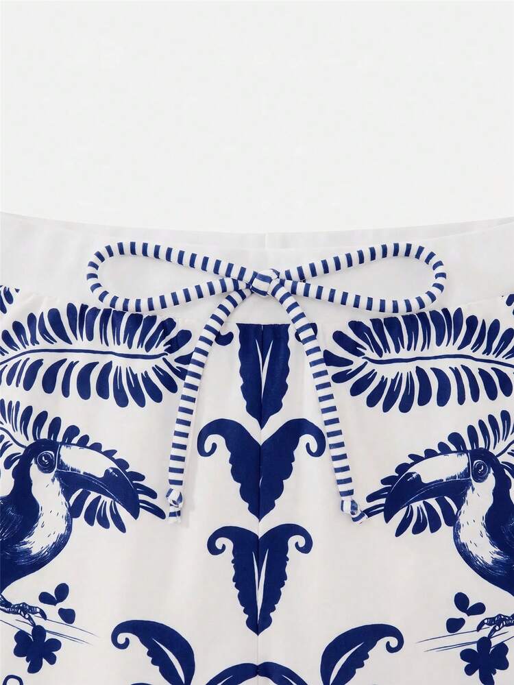 Swim Oasis 26SS 春夏度假風 魚類 BOHO 風格 一件式泳衣附短褲 2 件套裝 - 彩色 - 查看 5