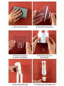 1 cái giá đựng cốc giấy dùng một lần tự động, gắn tường hoặc để bàn, chống bụi, dùng cho máy lọc nước, gia đình, dung tích lớn, giá lưu trữ cốc bên hông, trang trí phòng tắm, trang trí mùa thu, quay lại trường học - Nhiều màu - Xem 7