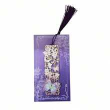 Butterfly Tassel Hollow Metal Bookmark, Reading Page Clip Gift - multicolor - View 10