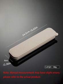 Wheat Straw Cutlery Box Travel Portable Cutlery Box Nail File Cosmetic Brush Knife Fork Spoon Chopsticks Pencil Box With Lid Storage Box Travel Tableware Set, Large Tableware Storage Box - Multicolor - View 12