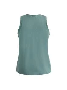 SHEIN Cheerettes 女款素色圓領休閒日常旅行運動T恤 - Fresh Green - 查看 4