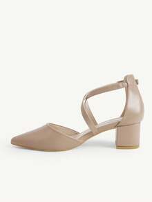 CUCCOO CHICEST Women's High-Heeled Shoes Pointed Khaki Gentle Commuting Style - Light khaki - View 6