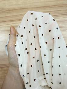 INAWLY 女款波點休閒百搭日常外出襯衫 - 米色 - 查看 5