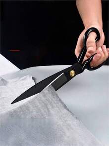 Professional 8/10/12-Inch Heavy-Duty Tailor Scissors - High Carbon Steel, Ergonomic Handle, Suitable For Cutting Artificial Leather And Fabrics - Ideal For Home, Office, And Fashion Designers - black - View 6