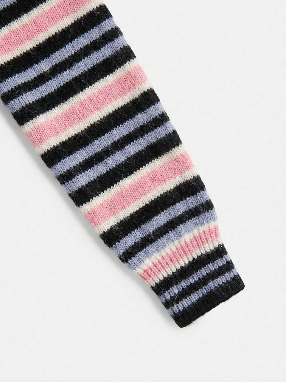 Multicolor Striped Knit V Neck Wool Blended Cardigan Summer Autumn Casual Daily Casual