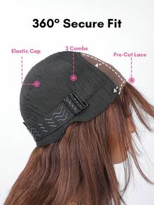 ALL READY WIG 分層修剪絲滑直髮蕾絲假髮，附輕盈空氣瀏海，100% 真 Remy 人髮，4X4 預剪蕾絲，穿戴即走免膠水假髮，蕾絲修飾層次與法式瀏海，180% 密度，Three-Go 初學者友善女性真人髮假髮 - S4 - 查看 6